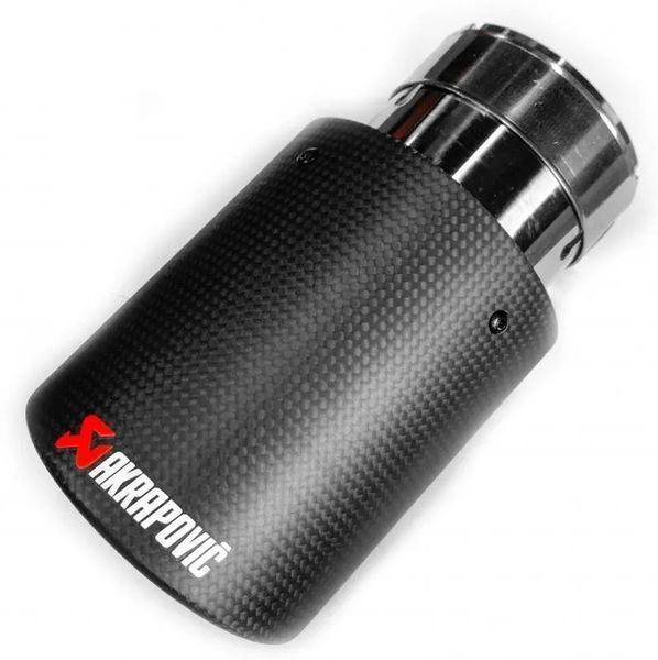 Насадка на глушитель Akrapovic 63-101mm матовый карбон 320541 фото