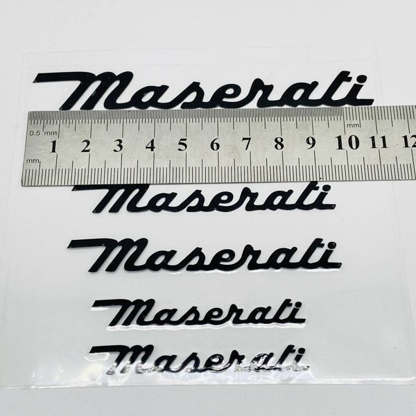 Наклейки на супорт Maserati чорні 430637 фото
