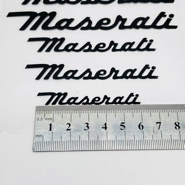 Наклейки на супорт Maserati чорні 430637 фото