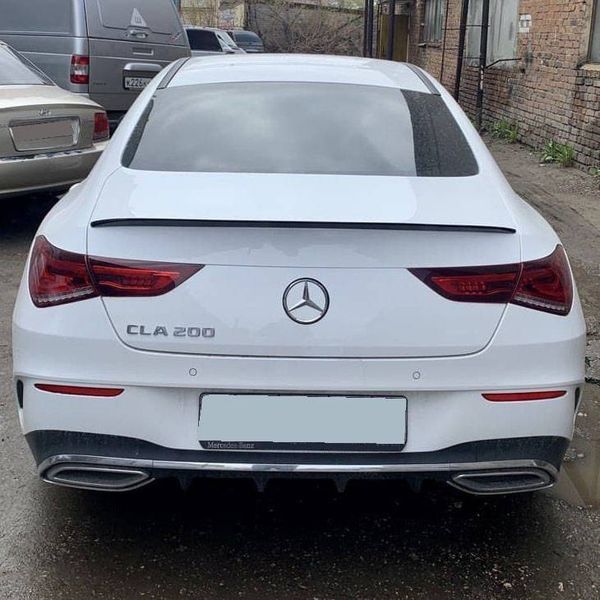 Спойлер на Mercedes CLA-class C118 2019 - CLA 35 Style чорний глянець 430351 фото