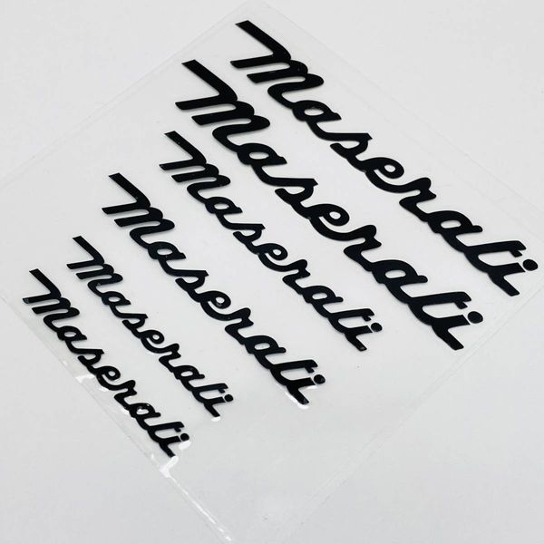 Наклейки на супорт Maserati чорні 430637 фото
