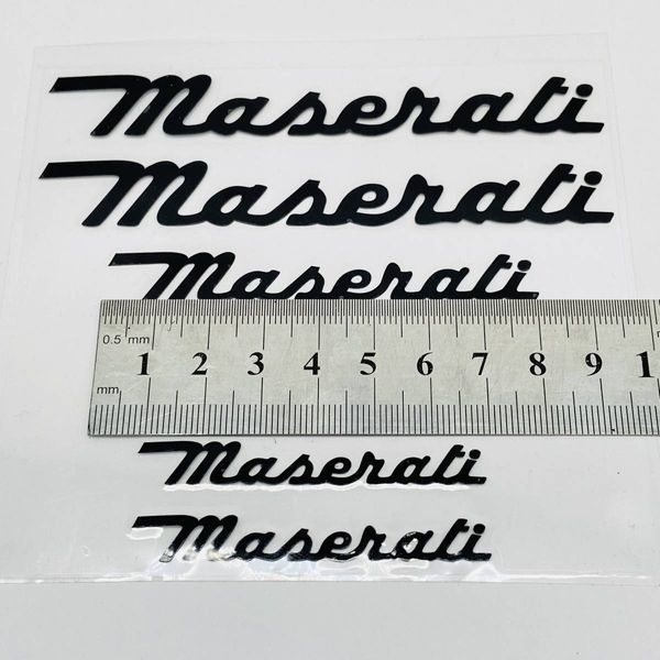 Наклейки на супорт Maserati чорні 430637 фото