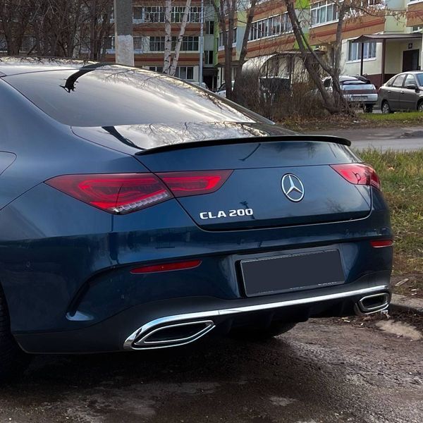 Спойлер на Mercedes CLA-class C118 2019 - CLA 35 Style чорний глянець 430351 фото