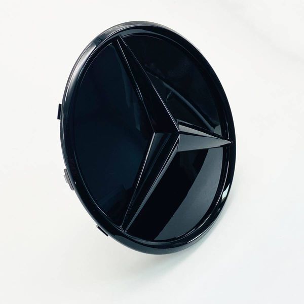Емблема в решітку радіатора Mercedes GLC-Class X253 2015-2019 A0008880111 Чорний глянець 430536 фото
