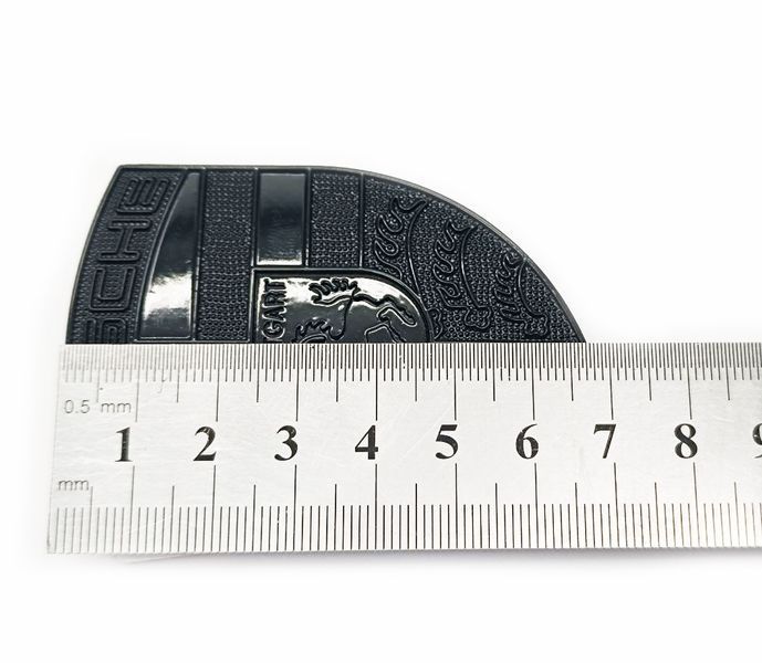 Автологотип емблема Porsche Black на капот чорний глянець 2 pin 430164 фото