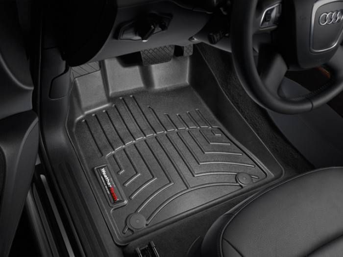 3D килимки для Audi Q5 2008-2016, Porsche Macan 2009- чорні передні WeatherTech 442301 46134 фото