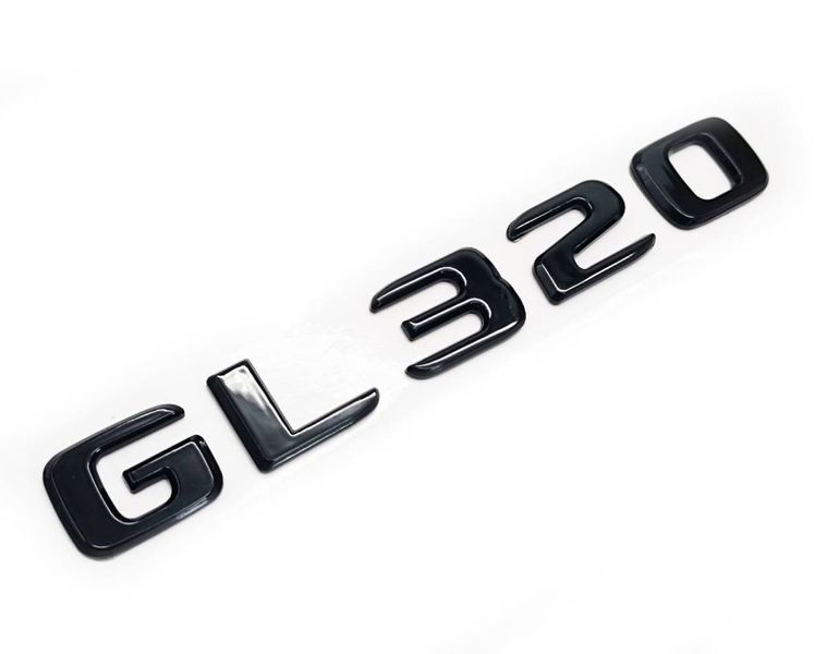 Автологотип шильдик эмблема надпись Mercedes GL320 Black черный глянец 430361 фото