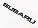 Автологотип шильдик эмблема надпись Subaru black edition черный глянец 431391 фото 3