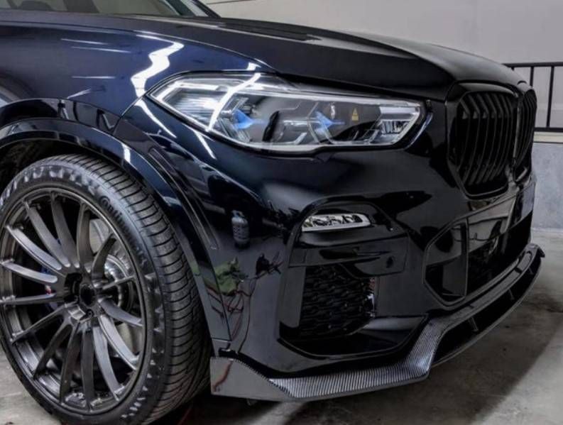 Сплітер переднього бампера на BMW X5 G05 2018- M-Tech Карбон Під Замовлення 358331 фото