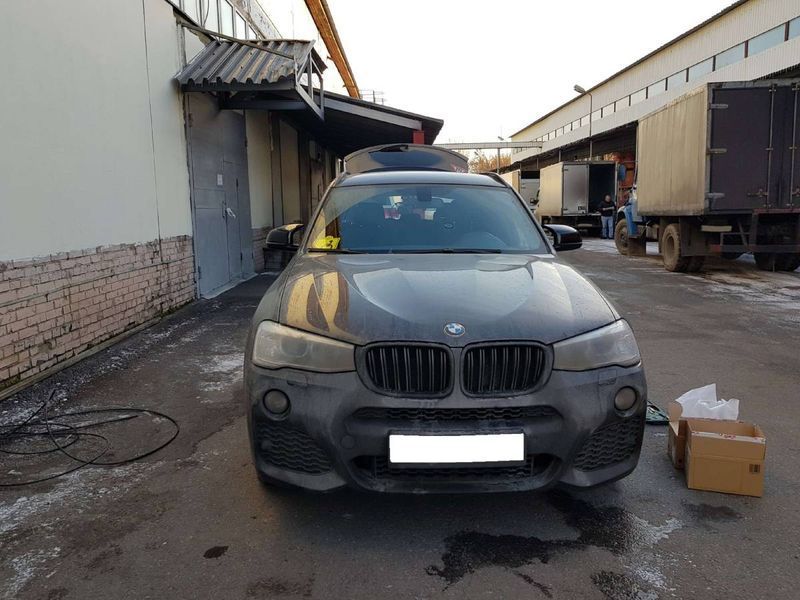 Решітка радіатора на BMW X3 F25 2014-2017 M-Look Black Matt 429084 фото