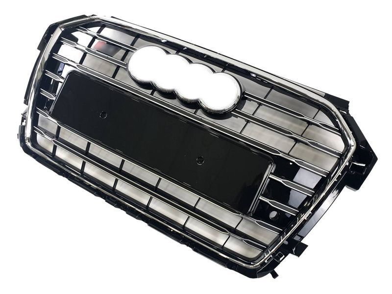 Решітка радіатора на Audi A1 2014-2019 стиль S1 Chrome Black 427359 фото Решітка радіатора на Audi A1 2014-2019 стиль S1 Chrome Black 427359 фото
