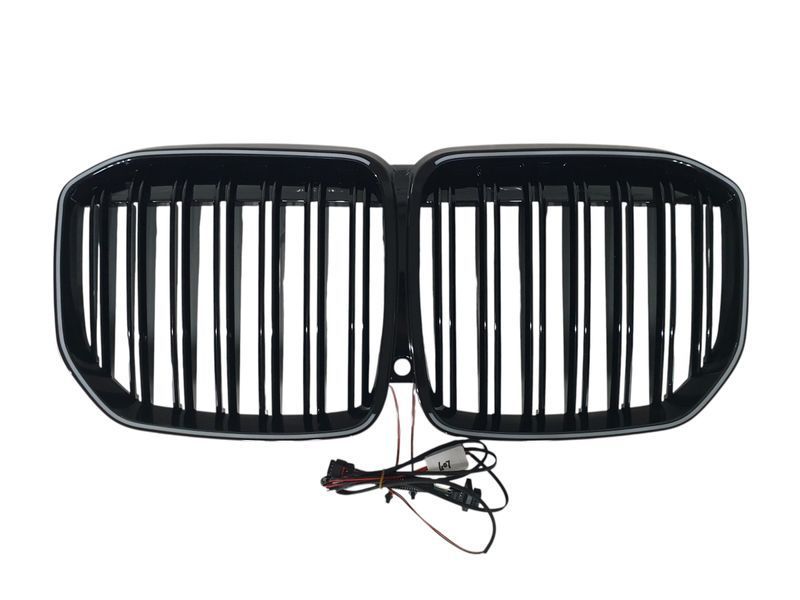 Ноздры Черный глянец LED (Iconic Glow) 2bar на BMW X7 G07 2018-2022 года 522736 фото