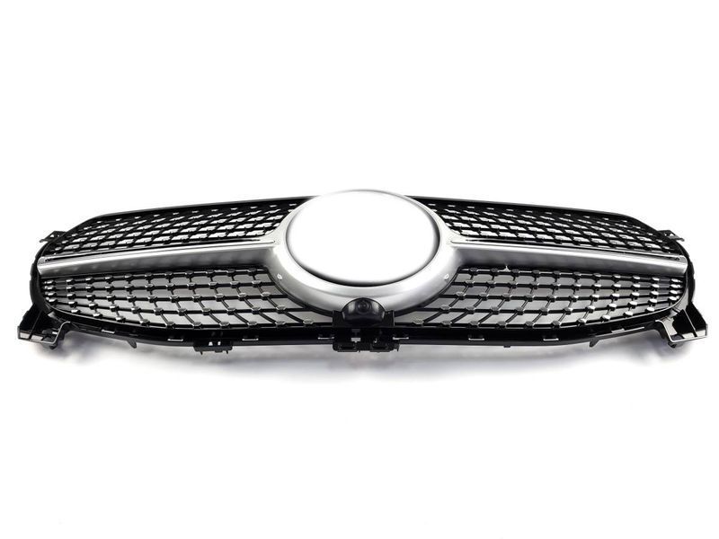 Решітка радіатора на Mercedes GLE-class W167 2018-2023 Normal Diamond Silver 430019 фото