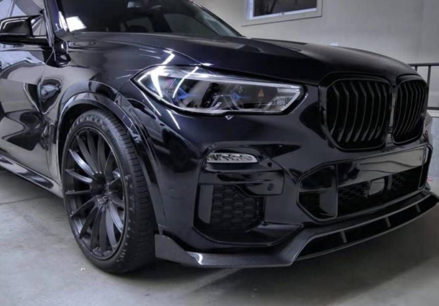 Сплітер переднього бампера на BMW X5 G05 2018- M-Tech Карбон Під Замовлення 358331 фото