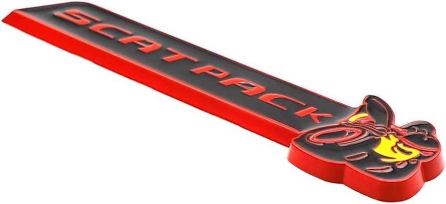 Автологотип емблема Dodge Scat Pack Super Bee Red велика Emblems364564 364564 фото