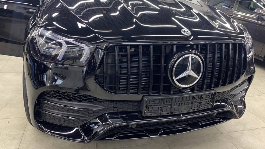 Решетка радиатора на Mercedes GLE-class W167 2018-2023 AMG GT Chrome Black 427508 фото