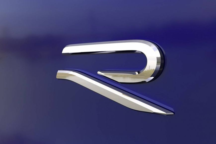 Автологотип емблема напис Volkswagen R-Line New хром на крила, кришку багажника 206656 фото