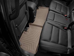 3D килимки для Jeep Grand Cherokee, Dodge Durango 2011- бежеві задні Bench seating WeatherTech 453242 46369 фото