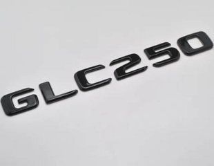 Автологотип емблема напис Mercedes GLC250 Black Package чорний глянець 400132 фото