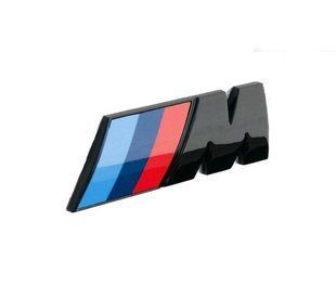 Автологотип емблема напис BMW M 45мм Performance Black чорний глянець на крила 154116 фото