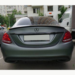 Спойлер на Mercedes C-class W205 2014- AMG style чорний глянець 355132 фото