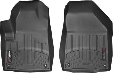 3D килимки для Jeep Cherokee 2013-2015 чорні передні WeatherTech 445661 239942 фото