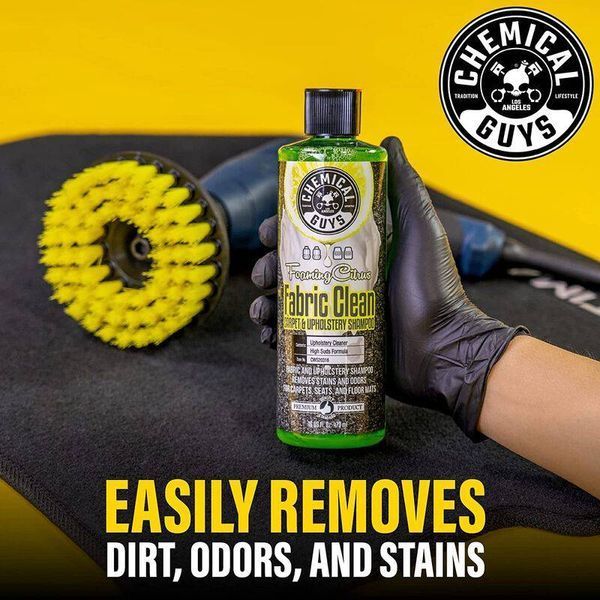 Очиститель для обивки и ковров Chemical Guys Foaming Citrus Fabric Clean с ароматом цитруса 3785мл 408481 фото