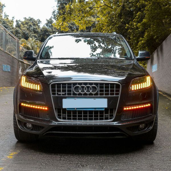 Передние фары на Audi Q7 2010-2015 FULL LED взамен фар без AFS 430379 фото