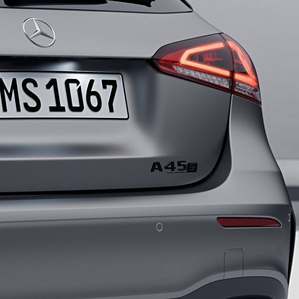 Автологотип емблема напис Mercedes A45s black пряма 416786 фото