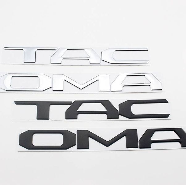Автологотип емблема напис Toyota Tacoma Black мат 212133 фото