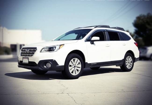 Дефлекторы окон на Subaru Outback 2015-2019 с хром молдингом WELLvisors 3-847SU010 209014 фото