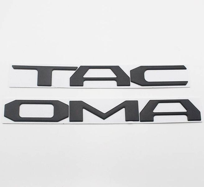 Автологотип емблема напис Toyota Tacoma Black мат 212133 фото