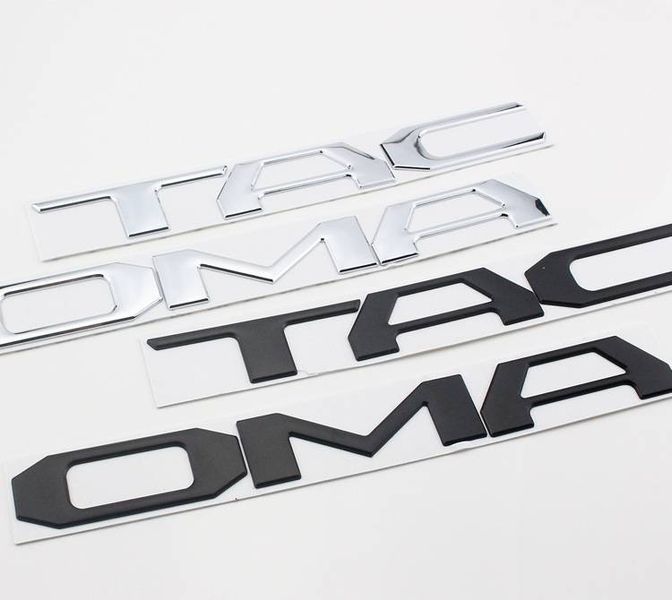 Автологотип емблема напис Toyota Tacoma Black мат 212133 фото