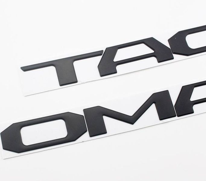 Автологотип емблема напис Toyota Tacoma Black мат 212133 фото