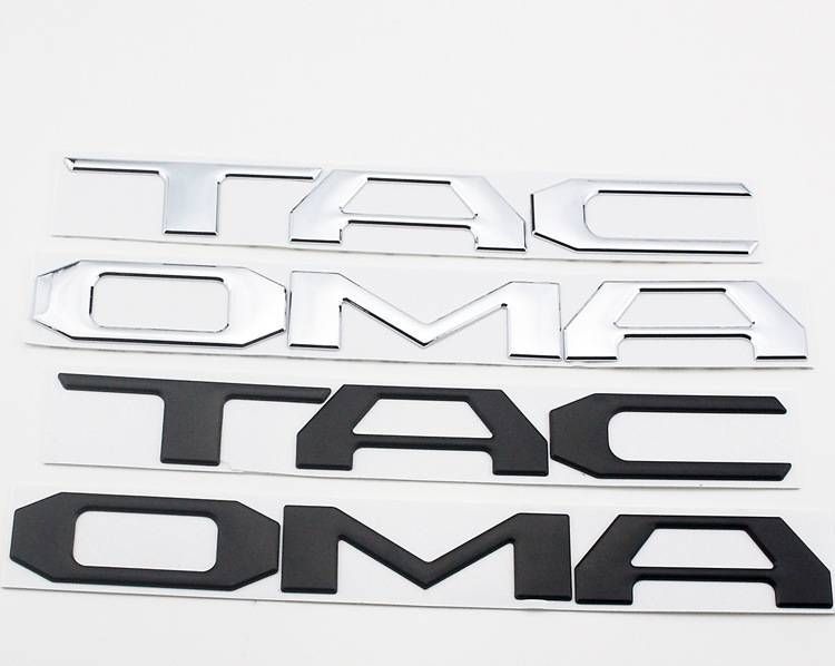 Автологотип емблема напис Toyota Tacoma Black мат 212133 фото
