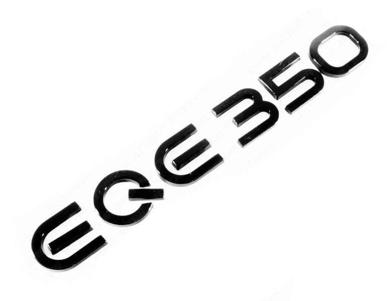 Автологотип емблема напис Mercedes EQE350 чорний глянець 430921 фото