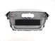 Решітка радіатора на Audi A4 B8 2011-2015 стиль RS4 Chrome Black quattro 427282 фото 3