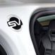 Автологотип емблема напис Land Range Rover SV silver black на арку дверей 418273 фото 5