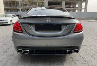 Спойлер на Mercedes C-class W205 2014-2018 чорний глянець 428808 фото