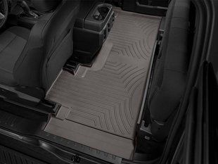 3D килимки для Ford F-150 2014-2020, 2021- SuperCab какао задні Bucket Seating WeatherTech 476973 141186 фото