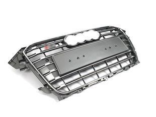 Решітка радіатора на Audi A4 B8 2011-2015 стиль S4 Silver Chrome 427376 фото