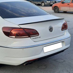 Спойлер на Volkswagen Passat CC 2012-2017 чорний глянець 425792 фото