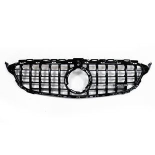 Решетка радиатора на Mercedes C-class W205 2018- стиль GT Black под камеру 522632 фото