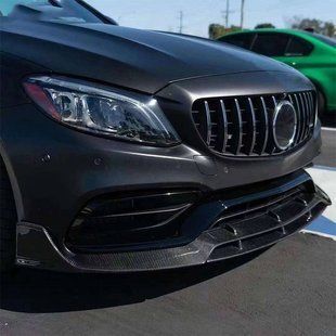 Карбоновый диффузор переднего бампера для Mercedes-Benz C63AMG 2014-W205 под заказ 356602 фото