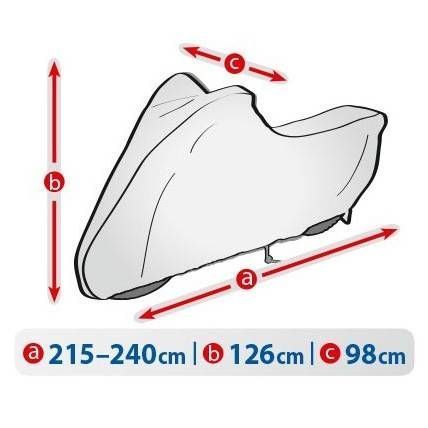 Чохол тент для мотоцикла Kegel Basic Garage L Motorcycle 215-240см 408105 фото Чохол тент для мотоцикла Kegel Basic Garage L Motorcycle 215-240см 408105 фото