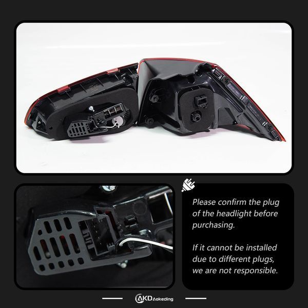 Задние фонари на Volkswagen Golf 7 2013-2017 LED 430485 фото