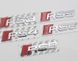 Автологотип шильдик эмблема надпись Audi RS8 red chrome Emblems 170796 241284 фото 3