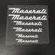 Наклейки на супорт Maserati білі 430638 фото 3