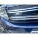 Автологотип шильдик эмблема надпись Volkswagen R-line в решетку радиатора черный хром 37239 фото 3