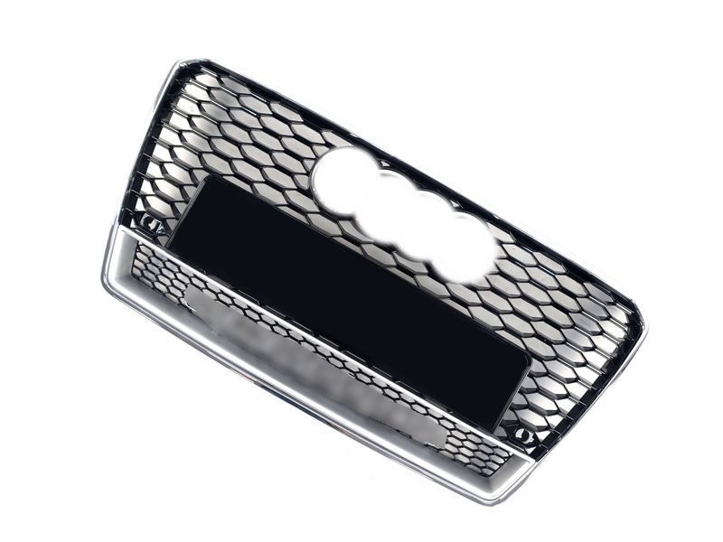 Решетка радиатора на Audi A7 2010-2014 в стиле RS7 Chrome Black quattro 429940 фото